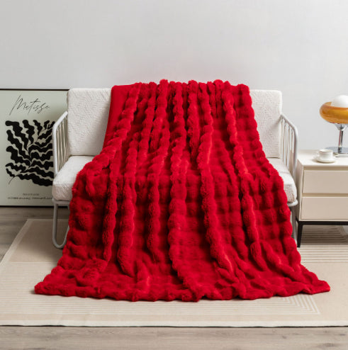 Summer Nap Blanket Office Air Conditioning Blanket Coral Fleece Blanket