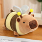 Capybara Bee Toast Plushie Lying Plush Doll Toast Lazy Cute