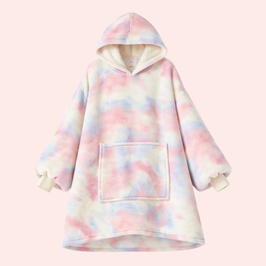 Cozy Hooded Large Pocket Flannel Oversized Lazy Sweater