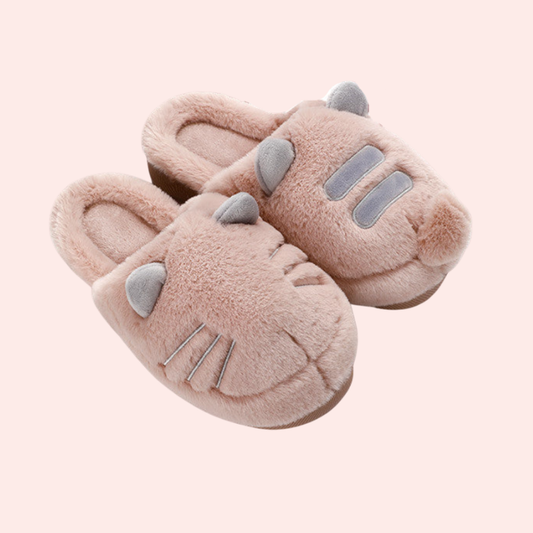 Cotton Slippers, Plush Household, Thick-soled Comfort And Warmth, Wool Slippers