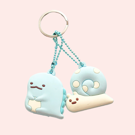 Cartoon Animal Cute Anime Silicone Keychain Female Funny